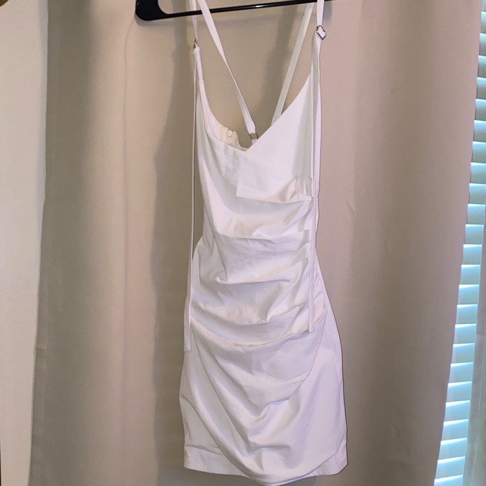 Naked Wardrobe White Mini Dress